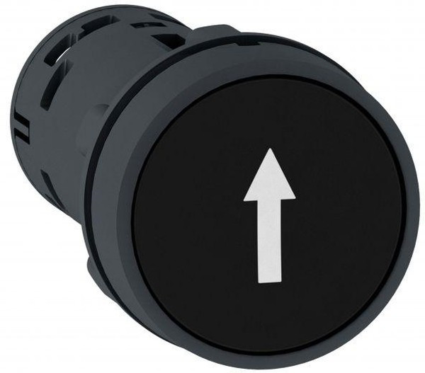 ЧЕРНАЯ КНОПКА С ПОТАЙ.ТОЛКАТ 1НО СТРЕЛКА XB7NA21341 XB7NA21341