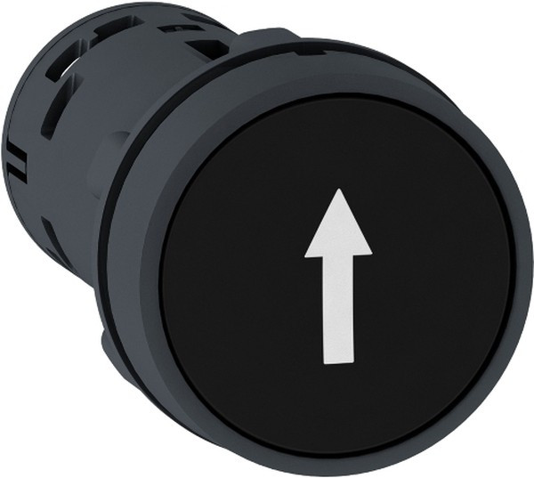 ЧЕРНАЯ КНОПКА С ПОТАЙ.ТОЛКАТ 1НО СТРЕЛКА XB7NA21341 XB7NA21341