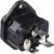PX0579/63, IEC Power Connector, IEC C14 Inlet, 15 А, 250 В AC, Быстрое Соединение, Snap-In, Flange Mount PX0579/63, IEC Power Connector, IEC C14 Inlet, 15 А, 250 В AC, Быстрое Соединение, Snap-In, Flange Mount