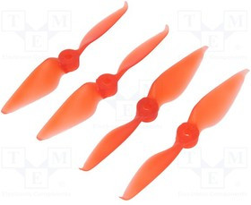 AV-S5-R, Пропеллер, красный, Кол-во шт 4, Набор 2x CW + 2x CCW, d 5", 4г