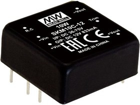 SKM10B-15, Преобразователь DC/DC, 10Вт, Uвх 18-36В, 15ВDC, Iвых 666мА, 18г