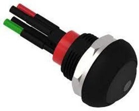 PB6B2FM2M1CAL05Y500, Pushbutton Switches PB OFF/ON FC Black Yllw LED IP68 .5mLHS