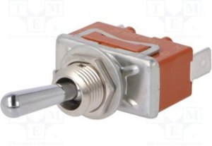 T115AAULCSAFJ, Переключатель: тумблер, Пол: 2, SPST, ON-OFF, 15A/250ВAC, 15A/30ВDC