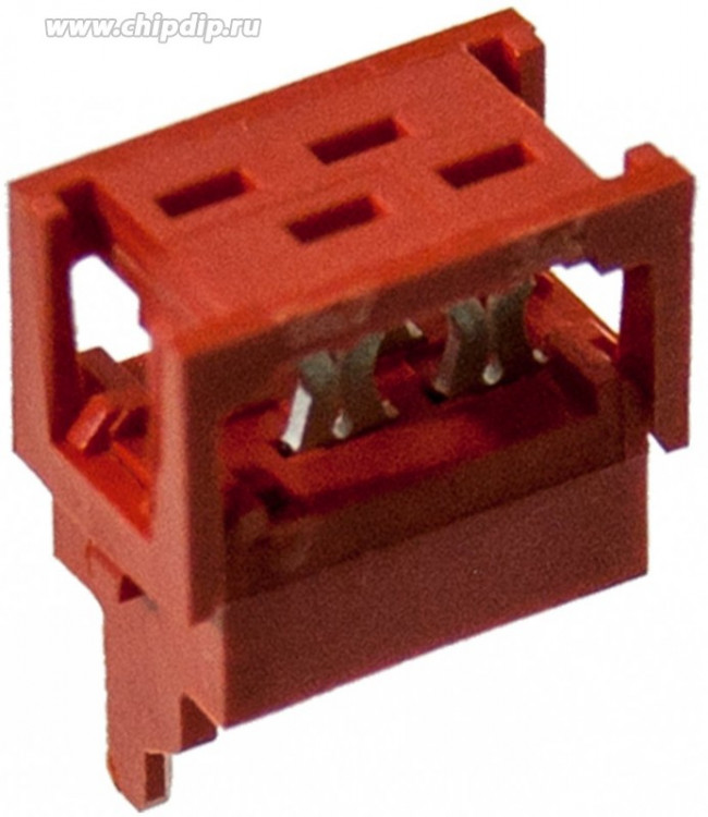 215083-4, Conn IDC Connector M 4 POS 1.27mm IDT RA Cable Mount T/R