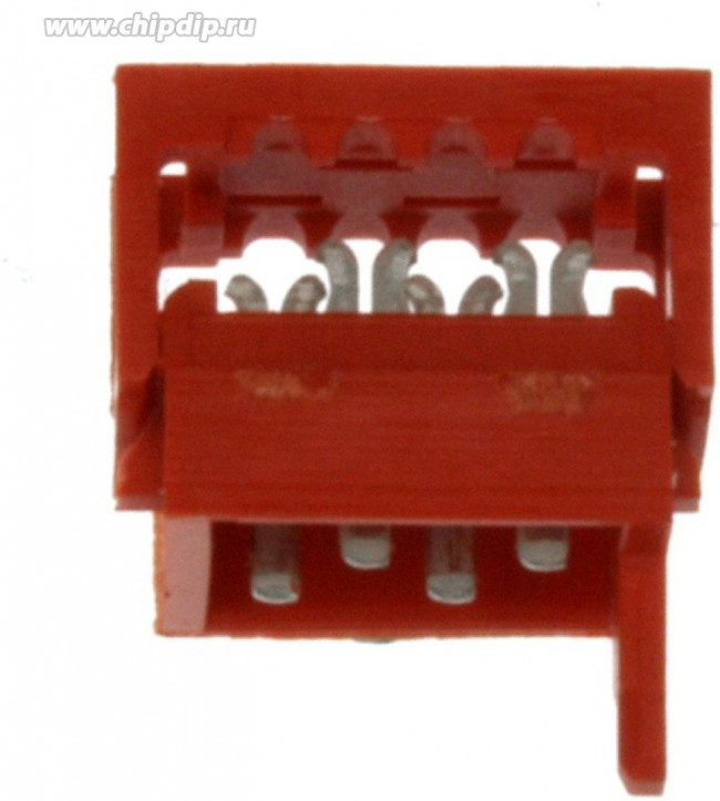 215083-4, Conn IDC Connector M 4 POS 1.27mm IDT RA Cable Mount T/R