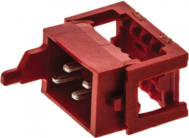 215083-4, Conn IDC Connector M 4 POS 1.27mm IDT RA Cable Mount T/R