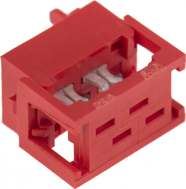 215083-4, Conn IDC Connector M 4 POS 1.27mm IDT RA Cable Mount T/R