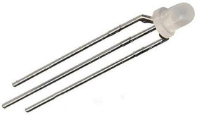 L-3WEGW, Светодиод 3мм/красный/ 625нм/12-40мкд/ - зеленый/568нм/ 12-35мкд/белый матовый/60°/шаг 2,54мм L-3WEGW, Светодиод 3мм/красный/ 625нм/12-40мкд/ - зеленый/568нм/ 12-35мкд/белый матовый/60°/шаг 2,54мм