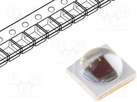 PK2N-3LEE-SD, СИД, мощный, cherry красный, 130°, d 720-740нм, 700мА, 1,5-2,75В PK2N-3LEE-SD, СИД, мощный, cherry красный, 130°, d 720-740нм, 700мА, 1,5-2,75В