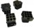 1-350782-9, Корпус разъема без контактов, Socket (Female) , 9 позиций, черный