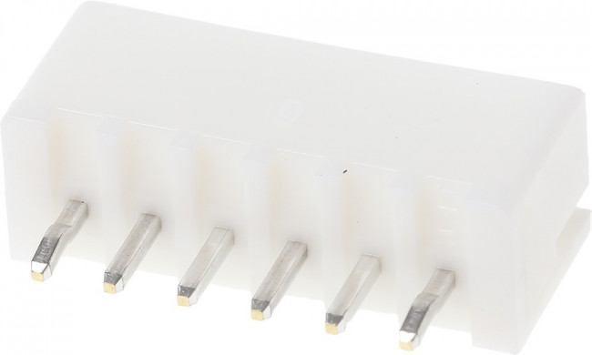 B6B-XH-A, Вилка прямая на плату 2.5мм