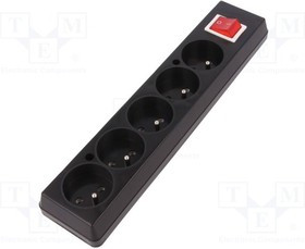 TX-GN-570WSCZ, Разъем питания AC разветвитель Конфиг.выводов 2P+PE черный