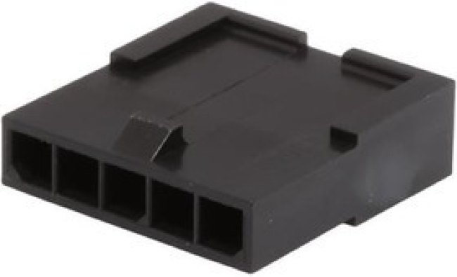 43640-0501, Корпус разъема, однорядный, Серия Micro-Fit 3.0, Штекер, 5 вывод(-ов), 3 мм