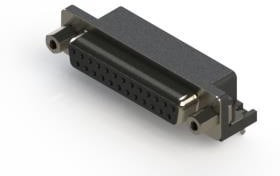 622-025-260-043, D-Sub Standard Connectors 25P DSUB R/A FEMALE .318 FOOTPRINT