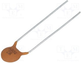 CC-82/500, Конденсатор: керамический, 82пФ, 500В, SL, ±10%, THT, 5мм