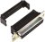 25 Way Right Angle Cable Mount D-sub Connector Socket, 2.77mm Pitch