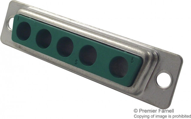 172704-0034, Комбинированный разъем D Sub, Серия FM, DB-5W5, Гнездо, 5 контакт(-ов)