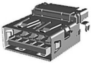 483970003, Conn USB 3.0 Type A RCP 9 POS 2mm/2.5mm Solder RA Thru-Hole 9 Terminal 1 Port T/R 483970003, Conn USB 3.0 Type A RCP 9 POS 2mm/2.5mm Solder RA Thru-Hole 9 Terminal 1 Port T/R