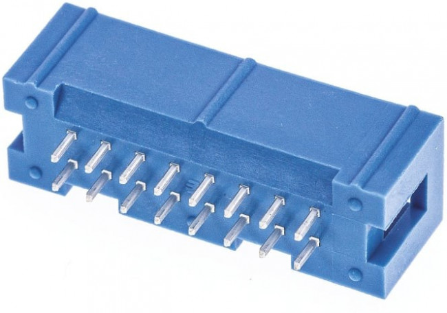 2-1761603-6, Гнездо, IDC, "папа", PIN: 16, прямой, THT, позолота, 2,54мм, Конф: 2x8