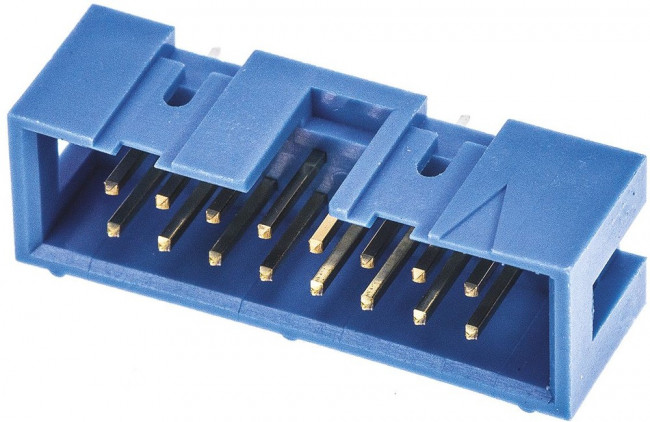 2-1761603-6, Гнездо, IDC, "папа", PIN: 16, прямой, THT, позолота, 2,54мм, Конф: 2x8