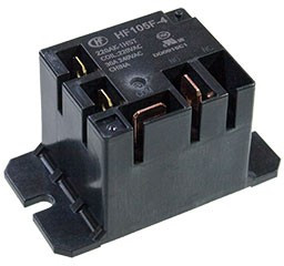HF105F-4/220AK-1HST, Реле, 220 AC, 4.8 mm толщина контактов AgSnO2, 1 form A, plastic sealed,