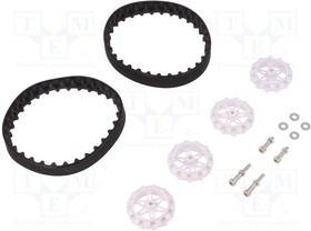 POLOLU-3035, Гусеницы, Ось: D профиль, Кол-во шт: 2, на корпус, винтами, d: 35мм POLOLU-3035, Гусеницы, Ось: D профиль, Кол-во шт: 2, на корпус, винтами, d: 35мм