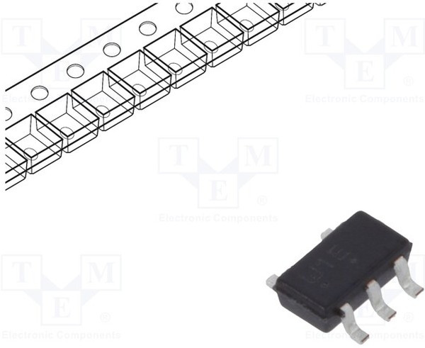 M74VHC1GT125DT1G, Неинвертирующий буферный элемент со схемой сдвига уровня сигнала, [SOT-23-5]