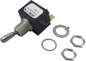 T7111A5, Рычажный переключатель, IP68S, Выкл.-Вкл., SPST, Без Подсветки, T7, Панель, 16 А