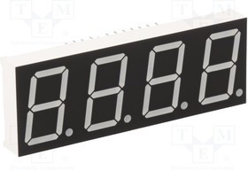 KW4-801AVB, Дисплей: LED; 7-сегментный; 20,4мм; 0,8"; II.зн: 4; красный; анод KW4-801AVB, Дисплей: LED; 7-сегментный; 20,4мм; 0,8"; II.зн: 4; красный; анод