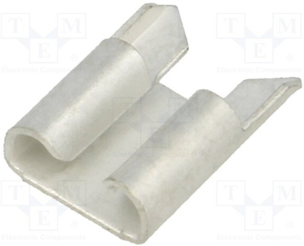 PCFS2508, Наконечник: плоский, 6,35мм, 0,8мм, "мама", THT, латунь, луженые