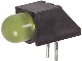 550-1207F, 550-1207F, Yellow Right Angle PCB LED Indicator, Through Hole 2.7 V