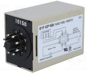 61F-GP-N8, Модуль: реле контроля уровня, уровень проводящей жидкости, DIN