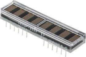 HDSP-2533, HDSP-2533 8 Digit Dot Matrix LED Display, 7 x 5 Dot Matrix Green 7.5 mcd 4.6mm HDSP-2533, HDSP-2533 8 Digit Dot Matrix LED Display, 7 x 5 Dot Matrix Green 7.5 mcd 4.6mm