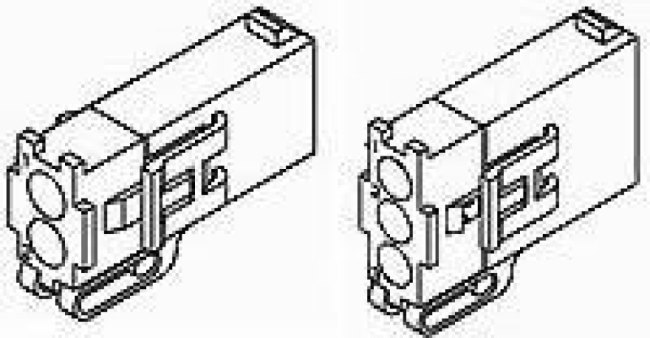 794238-1, Pin &amp; Socket Connectors 02P MINI UMNL2 CAP HSG UL94V2