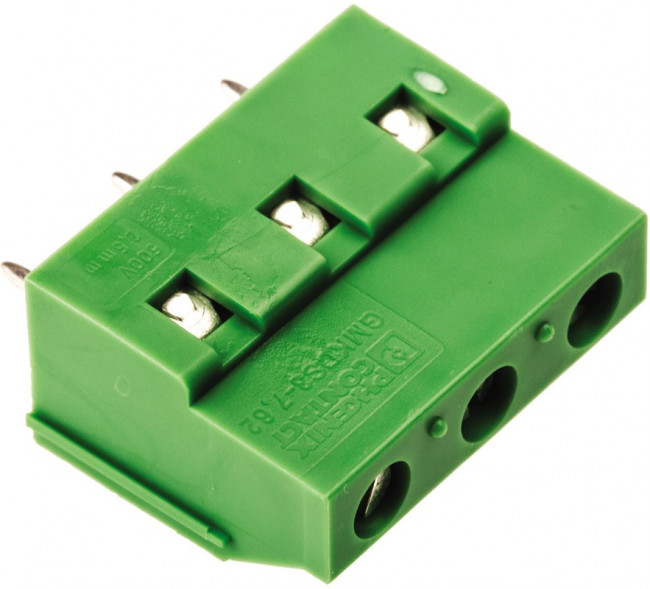 GMKDS 3/ 3-7.62, Conn PC Terminal Block 3 POS 7.62mm Solder ST Thru-Hole 24A