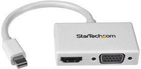 MDP2HDVGAW, Переходник разъема, Mini DisplayPort, 1 вывод(-ов), Штекер, HDMI, 2 вывод(-ов), Гнездо