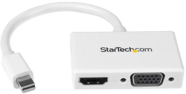 MDP2HDVGAW, Переходник разъема, Mini DisplayPort, 1 вывод(-ов), Штекер, HDMI, 2 вывод(-ов), Гнездо