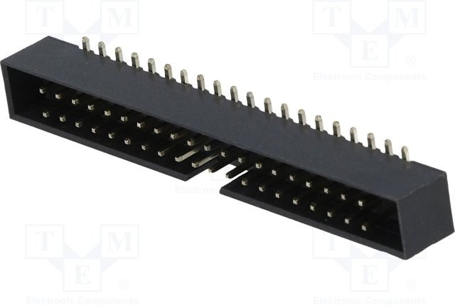 DS1014-40MF1B, Гнездо IDC "папа" PIN 40 вертикальный SMT gold flash 2мм. DS1014-40MF1B, Гнездо IDC "папа" PIN 40 вертикальный SMT gold flash 2мм.