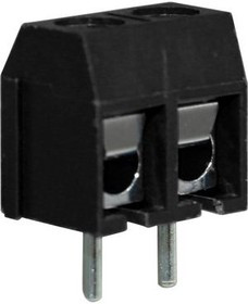 CTBP5000/2, Wire-To-Board Terminal Block, THT, 5mm Pitch, Right Angle, Screw, 2 Poles