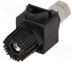 CL159825BA, Гнездо, "банан" 4мм, 60А, 60ВDC, черный, 64мм, Контакты: никель