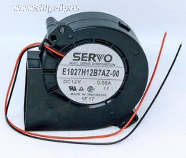 Вентилятор Servo E1027H12B7AZ-00 DC 12V 0.55A 97x95x25мм 2pin (улитка)