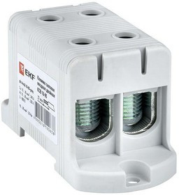 Клемма силовая вводная двойная КСВ 16-95кв.мм сер. EKF plc-kvs2-16-95-grey