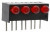 551-0407-004F, LED Circuit Board Indicators HI EFF RED DIFFUSED