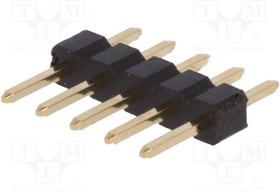 ZL303-05P, Штыревой штыревое "папа" PIN 5 прямой 2мм THT 1x5 ZL303-05P, Штыревой штыревое "папа" PIN 5 прямой 2мм THT 1x5