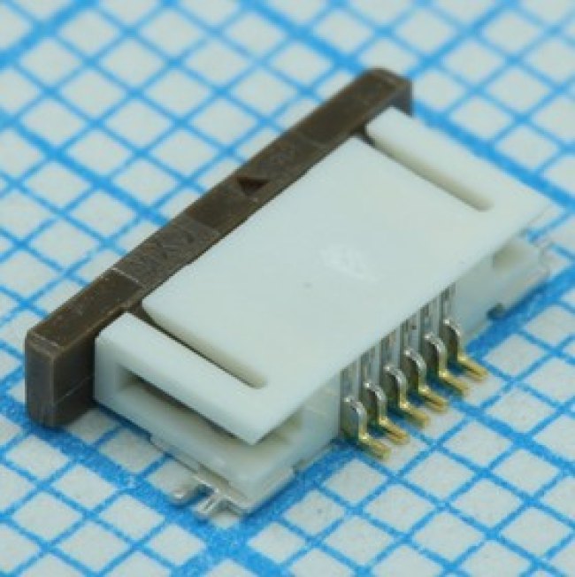 527460671, Соединитель FFC/FPC 6 контактов шаг 0.5мм угловой SMD серия Easy-OnT лента на катушке 527460671, Соединитель FFC/FPC 6 контактов шаг 0.5мм угловой SMD серия Easy-OnT лента на катушке