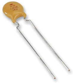 F222K53Y5RN63K7R, Керамический дисковый конденсатор, 2200 пФ, 1 кВ, Серия F, ± 10%, Y5R, 7.5 мм F222K53Y5RN63K7R, Керамический дисковый конденсатор, 2200 пФ, 1 кВ, Серия F, ± 10%, Y5R, 7.5 мм