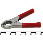 AG-B35 (8-0039 red), Зажим "Крокодил" с изолятором красный, 35А, 75мм