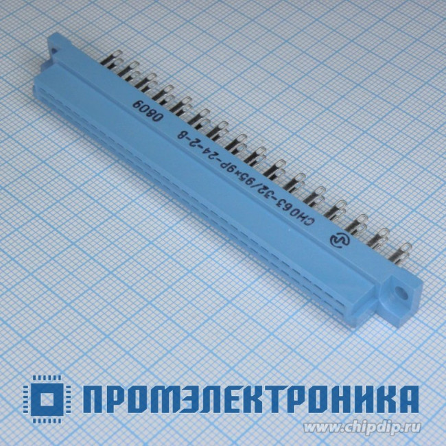 СНО63-32/95х9Р-24-2-В, Прямая розетка в два ряда, год 2022