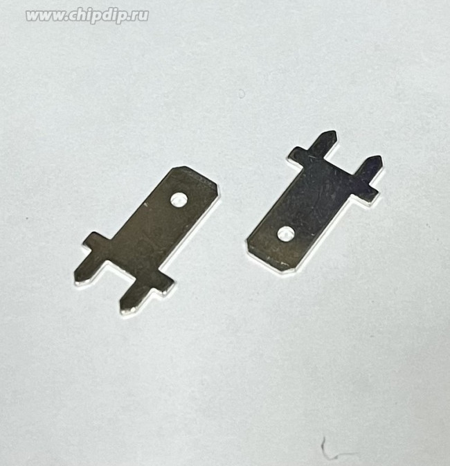 Клемма вилка, 6,3x0,8, 2P6,0[4,1x8,1] , латунь луженая, на плату