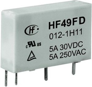 HF49FD/012-1H12F, Миниатюрное реле мощности SPST 5A 12V 1200, на плату HF49FD/012-1H12F, Миниатюрное реле мощности SPST 5A 12V 1200, на плату